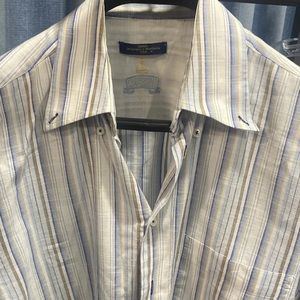Lipson gold 1950s style italien made shirt designer vintage